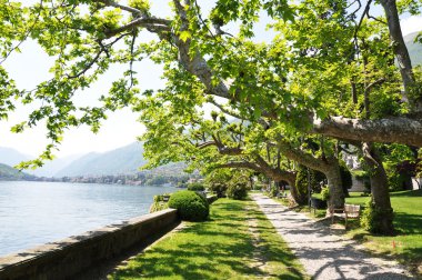 ünlü İtalyan lake como, Tremezzo şehir