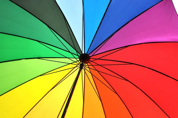 Duhový deštník — Stock fotografie