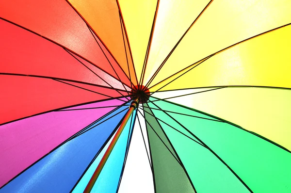 彩虹色的雨伞 — 图库照片