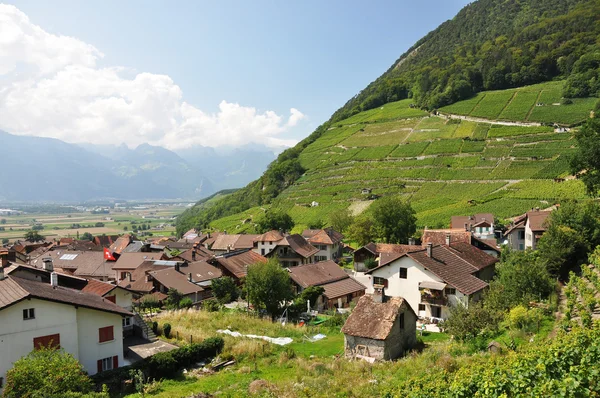 Ollon kasaba, İsviçre'nin Fransızca bölümü — Stok fotoğraf