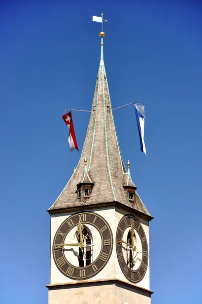 St. peter kilise Zürih — Stok fotoğraf