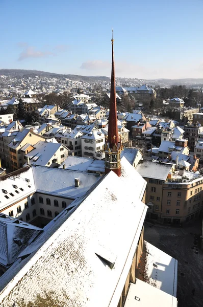 Vue d'hiver de Zurich — Photo