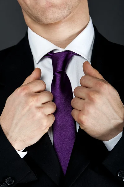 Uomo con cravatta — Foto Stock