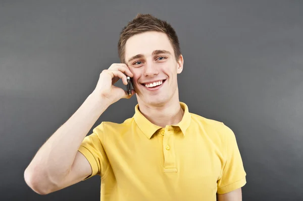 Stock image Man holding mobile phone