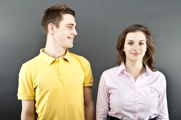 Woman and man together — Stock Photo, Image