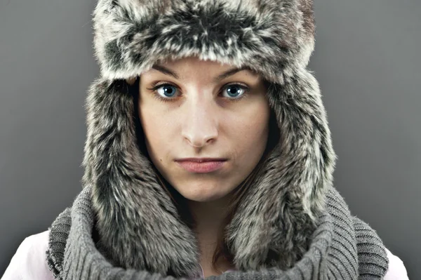 Γυναίκα χειμώνα — Φωτογραφία Αρχείου