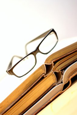 Books and Glasses clipart