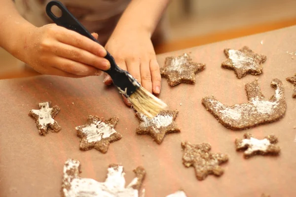 Baking Christmas Cookies — Stock Photo, Image