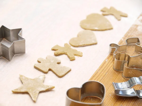 Christmas cookie bakning — Stockfoto