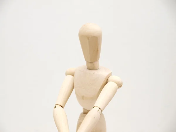 Фигура деревянного человека — стоковое фото
