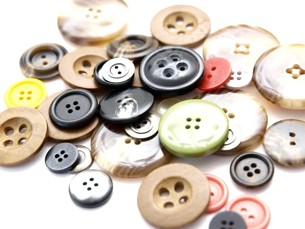 Fond de vieux boutons à coudre — Photo