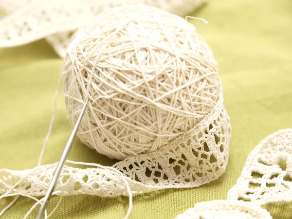 Lace Knitting — Stock Photo, Image
