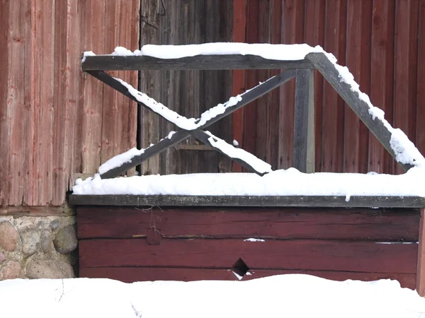 Dřevěná veranda — Stock fotografie