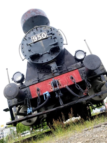 Foto de um motor locomotivo a vapor — Fotografia de Stock