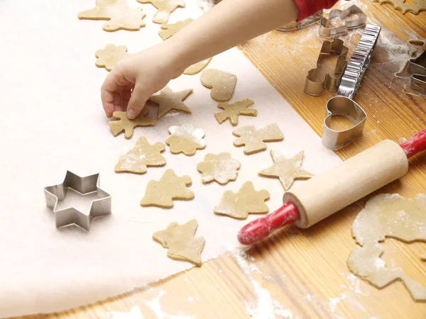 Christmas cookie bakning Stockbild