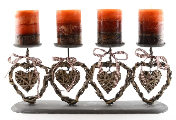 Four candles — Stock Photo, Image
