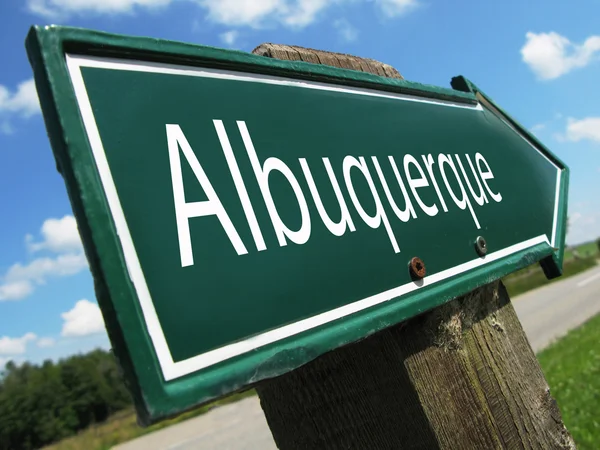 Albuquerque road sign — Stock Photo, Image