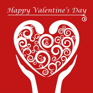 Heart on Valentine Day clipart