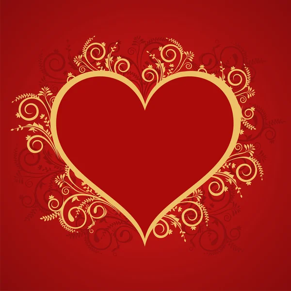 Valentine'nın kalp — Stok Vektör