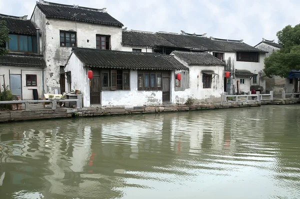 Staré čínské řeky město — Stock fotografie