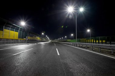 Road by night clipart