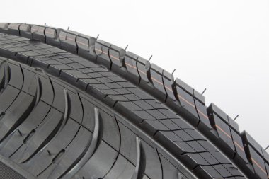 Black tire close-up clipart