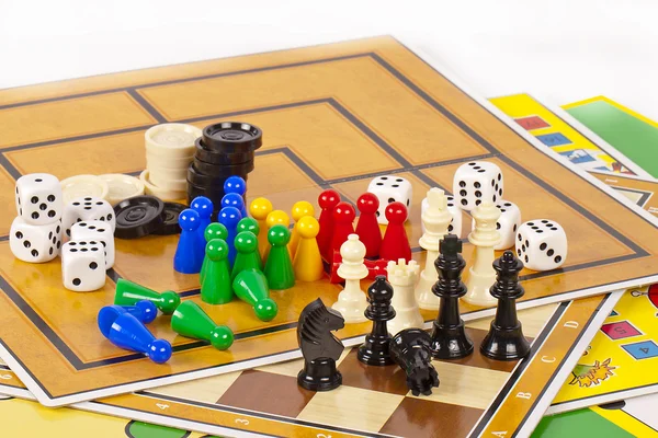 Game boards and pieces — Stock Photo, Image