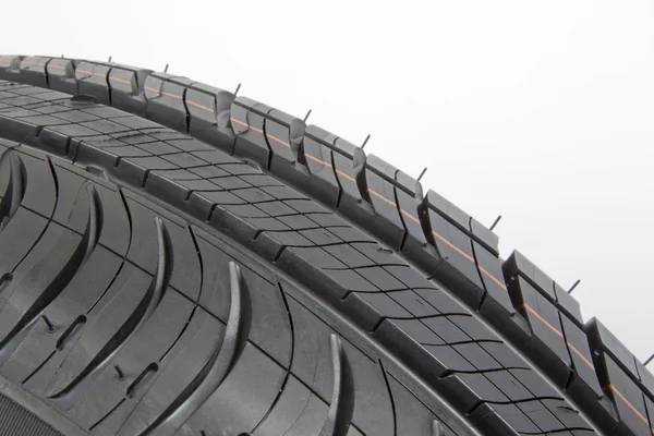 Černá pneumatika detail — Stock fotografie