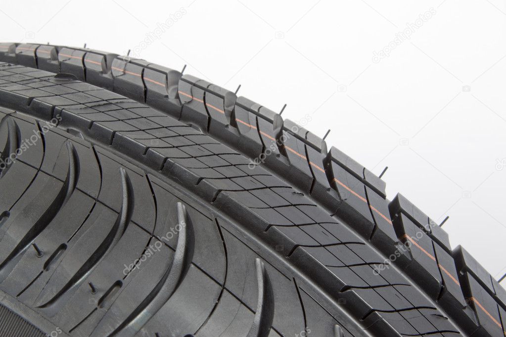 Black tire close-up
