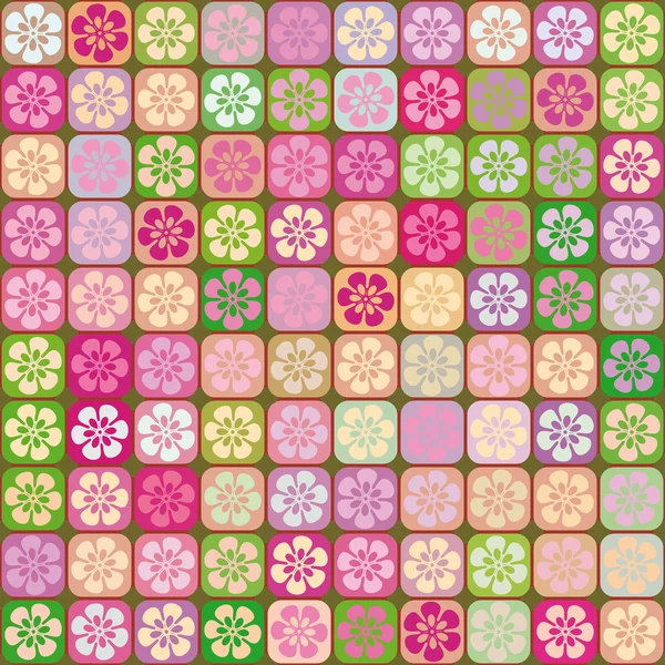 Квіткова абстрактна безшовна мозаїка — стоковий вектор