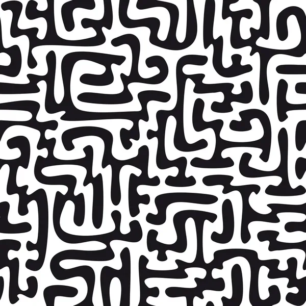 迷宫，抽象的无缝模式 — 图库矢量图片
