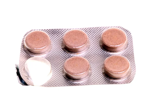 Pillole isolate — Foto Stock