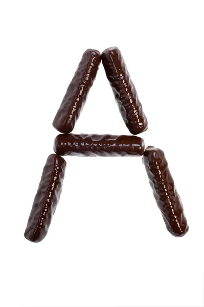 Number, figure - chocolate sticks — Stock Photo, Image