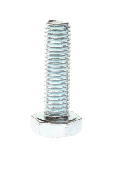 Nut and bolt isolated on white — Stock Photo, Image