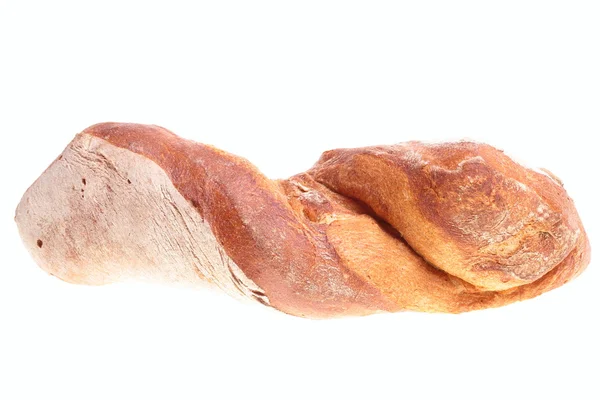 Tradizionale fatto in casa pane rotondo isolato — Foto Stock