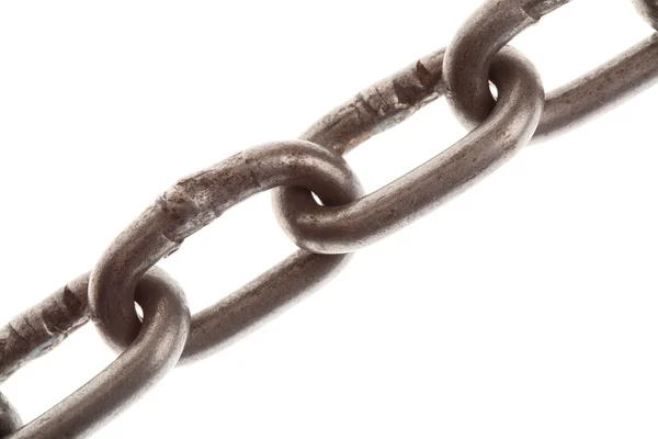 Rusty chain isolated — Stock Photo, Image