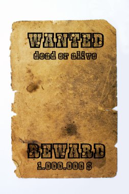 Wanted clipart