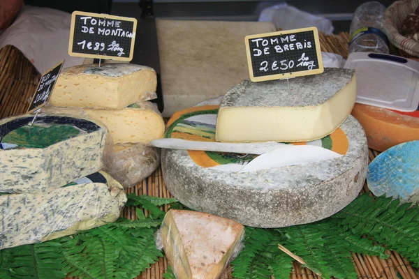 Käse auf dem Markt — Stockfoto