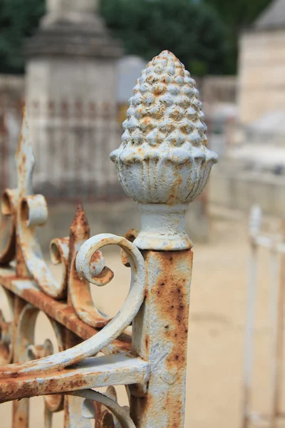 Detalhe de um ornamento grave na França — Fotografia de Stock