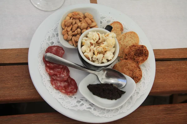 Bir Fransız restoranında meze — Stok fotoğraf