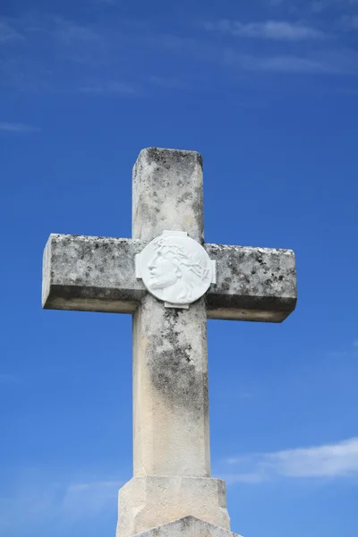 Kříž ozdoba na hrob — Stock fotografie