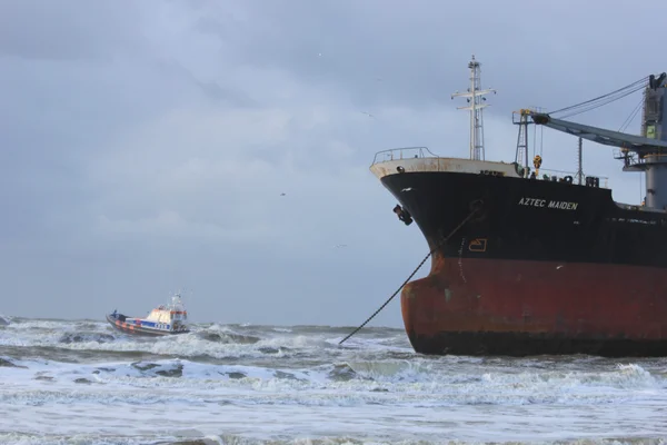 2012 年 1 月 20 日船舶 aan zee，荷兰： 阿兹台克人的少女 c — 图库照片
