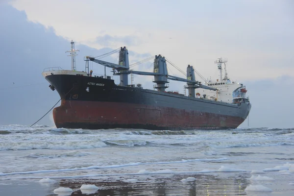 2012 年 1 月 20 日船舶 aan zee，荷兰： 阿兹台克人的少女 c — 图库照片