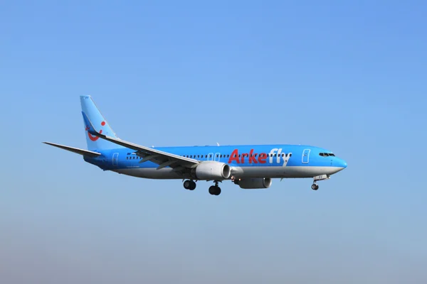 October, 22nd 2011, Amsterdam Schiphol Airport PH-TFF ArkeFly Bo — Stock Photo, Image