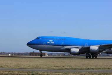 March, 11st 2012, Amsterdam Schiphol Airport PH-BFG KLM Royal Du clipart