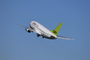 March, 11st 2012, Amsterdam Schiphol Airport YL-BBM Air Baltic B clipart