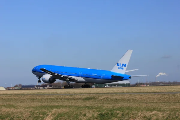 Maart, 11e 2012, amsterdam schiphol airport ph-bqi klm royal du — Stockfoto