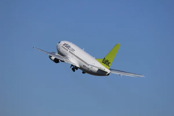 stock image March, 11st 2012, Amsterdam Schiphol Airport YL-BBM Air Baltic B