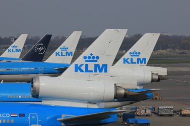 Mart, 24 amsterdam schiphol Havaalanı uçak bekliyor