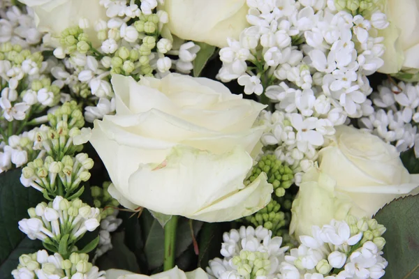 รายละเอียดของช่อดอกไม้เจ้าสาวสีขาว — ภาพถ่ายสต็อก
